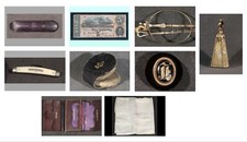 RARE Abraham Lincoln Assassination PHOTO Lot, Pocket Contents 9 Photos When Shot picture