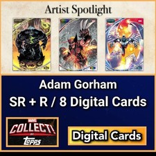 Topps Marvel Collect Artist Spotlight 26 Adam Gorham SR+R 8 Card Set picture