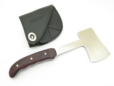 Vintage 1972-86 Buck Knives 106 USA Wood Handle Hatchet Hunting Camp Axe picture