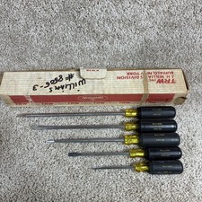 Williams 5865-3 Screwdriver Set USA TRW Era 5pc Original Box Vintage DRG 24-32 picture