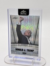 Donald Trump Leaf Metal Legend POTUS “Fight” 18/25 Silver Pulsar 2024 Near Mint picture