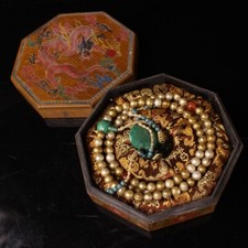 Chinese Rare Qing Dynasty Royal Collection Natural pearl Chaozhu necklace picture