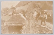 RPPC 1922 Sacramento CA Mining Camp Days of 49 McCurry Photo Postcard Kids Mules picture