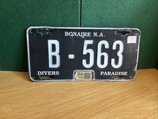 1994 Bonaire (Caribbean) Passenger Car License Plate #B-563 picture