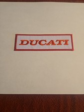 DUCATI jacket Patch White With Red  (NEW)) picture