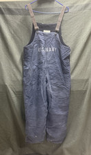 Vintage WW2 US Navy Deck Overalls Blue Size Medium picture