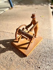 Polish Sculpture Art - The Log Cutter Borowik Byliniak Mid-Century Folk Art Rare picture
