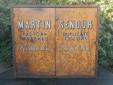 Vintage Martin Senour Automotive Paint Metal Cabinet 36