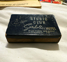 Vintage 1960s Studio Club Sandollar Motel Matchbook Fulton Beach Rockport Texas. picture