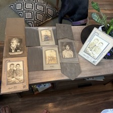 Huge Lot 30 Antique Framed Portrait Photos Art Deco Tabletop Picture Frames VTG picture