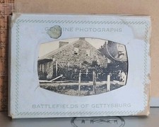 Vintage Souvenir BATTLEFIELDS OF GETTYSBURG PHOTOGRAPH PACKET picture