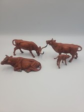 Vintage Elastolin Germany Cattle 