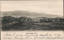 Cloverdale, California CA View of City 1908 Antique Original Vintage Postcard picture