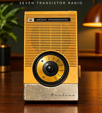 Airline Vintage Seven Transistor Radio - Classic Airline Portable Radio picture