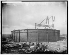Detroit Michigan 1913 Construction of Gas Holder Detroit City Gas Co. picture