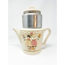 1930s Vintage Porcelier Vitreous Percolator Coffee Pot  picture