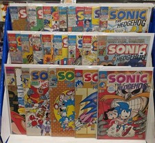 LOT OF 21 SONIC THE HEDGEHOG (ARCHIE 1993) V. 1 #1-3, V. 2 #1, 2, 3-22 / FN-/+ picture