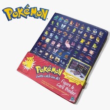 Vintage Hasbro Pokemon Card 9 Pocket Figure Binder Unused Damaged Packaging picture