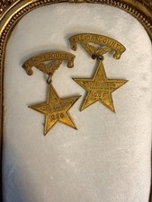 Antique I.O.O.F. Past Grands Association Oneida County NY Star Badge Lot picture