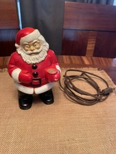 Rare Vintage Royal Electric Company Christmas Santa Flat Back #939 Blow Mold picture