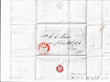 1843 Schroon Lake NY Letter Winter Travel Ticonderoga Knox Family ALS picture