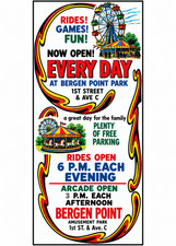 Vintage Bergen Point Amusement Park Ad Magnet - Bayonne, New Jersey picture