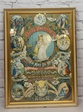 Antique Lords Prayer  Lithograph Print Hanging Wall Art Framed picture