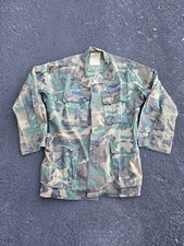 Vtg 1973 US Military Shirt M - Reg ERDL Woodland 70s Hot Weather Camo Air Force picture