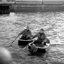 Coracle Men - Holiday in Wales Exhibition 1967 OLD PHOTO 1 picture