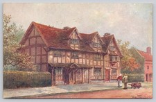 Shakespeare's Birthplace Stratford-on-Avon W.H. Quatremain J. Salmon Postcard picture