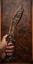 Custom Handmade Copper Damascus Steel Knife Blank Blade Knife Hunting Knife picture