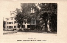 Lancaster Inn Hotel Massachusetts Early 1900 RPPC Photo Postcard COPY picture