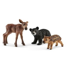 NEW Schleich 41457 Set Forest Babies RETIRED wild life figures figurines rare picture