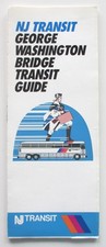 Vintage 1987 New Jersey Transit NJT Booklet George Washington Bridge Guide Bus picture