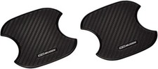 Mugen Honda Door Handle Protector Cover Carbon Style 2 Piece Set Black picture