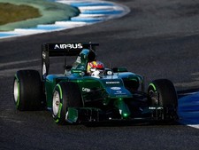 Cars 2014 caterham ct05 formula f 1 race Art Print Poster 11x17 picture