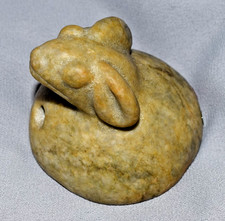 AUTHENTIC FINE RAM EFFIGY BEAUTIFUL SERPENTINE (HOPEWELL?) picture