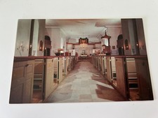 Bruton Parish Church Williamsburg Virginia Interior View Postcard picture