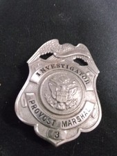 RARE WW 2 PROVOST MARSHAL BADGE FROM FORT BLISS TEXAS MILITARY POLICE picture