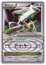 POKEMON • Arceus LIV X ULTRA RARE HOLO CARD • PLATINUM 95/99 Lv.X NM picture