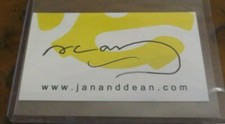 Dean Torrence signed autographed business card California Sound Surf Music Jan picture