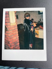 VTG Instant Photo Woman Lone Ranger Zorro Costume Mask Cape Halloween Party picture