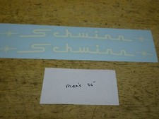 Schwinn Approved Large Curved Script Top Tube 26
