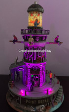 Lemax Spooky Town Point Dread Lighthouse-NIB Lights, Animated & Sound- see video picture