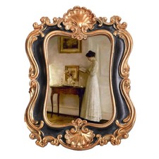 VINLIFE Small Vintage Picture Frames 2.5x3.5 Antique Oblong, Black picture