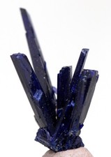 AZURITE Crystal Mineral Specimen Cluster Gemmy Stunning Blue Color MOROCCO picture