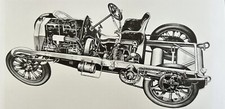 1903 Ireland Camille Jenatzy Mercedes Carlo Demand Cutaway Art Print picture