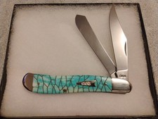CASE XX Caribbean Blue Bone Dog Leg 2009 Trapper Pattern number 6240 SS  picture
