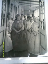 1938 OLD FOLKS IN A POORHOUSE DURING THE DEPRESSION LAMINATED PICTURE picture