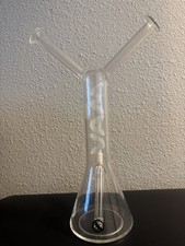 MAV DOUBLE NECK BESTIE BONG WATER PIPE PERFECT FOR FRIENDS OR COUPLES picture